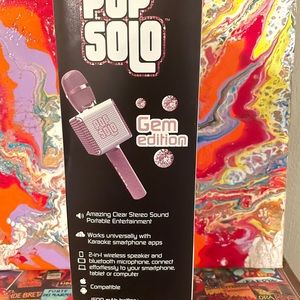 PopSolo Karaoke Microphone and Speaker